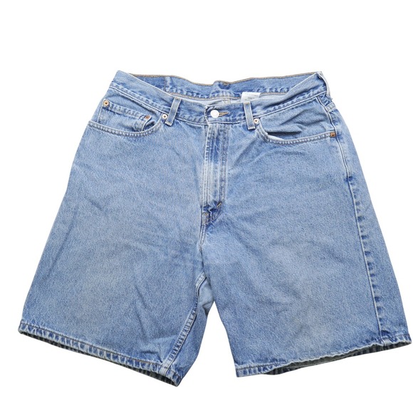 Vintage Levi's 550 Shorts Mens 33 Relaxed Fit Blue Denim 90s Y2K Casual - Picture 1 of 12